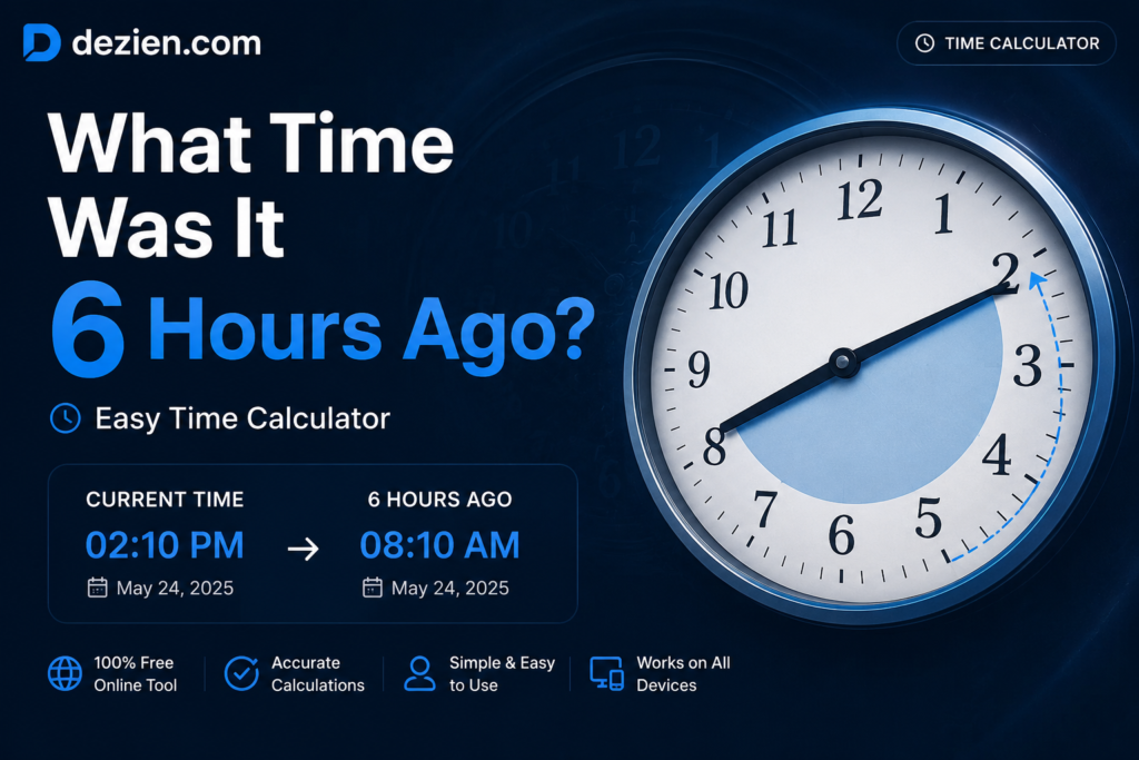 What Time Was It 6 Hours Ago? A Complete Guide to Calculating Past Time