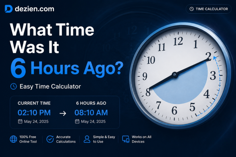 What Time Was It 6 Hours Ago? A Complete Guide to Calculating Past Time