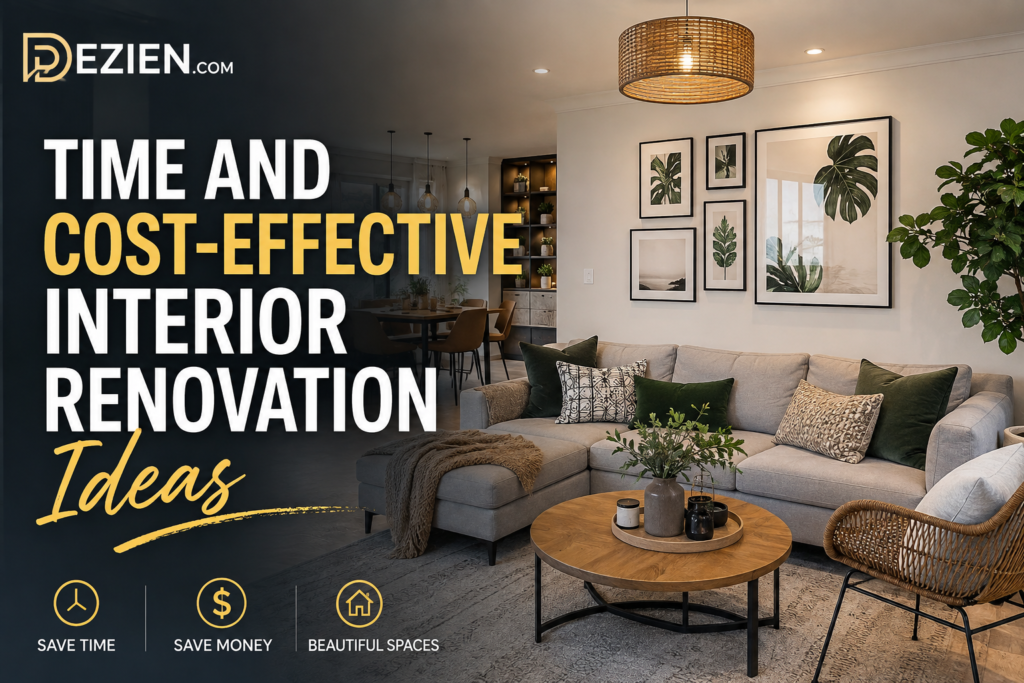 Time and Cost-Effective Interior Renovation Ideas