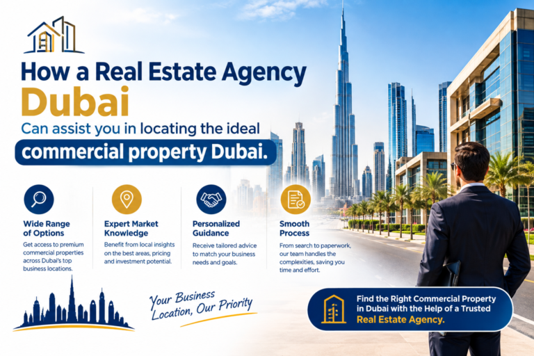 How a Real Estate Agency Dubai Can assist you in locating the ideal commercial property Dubai.